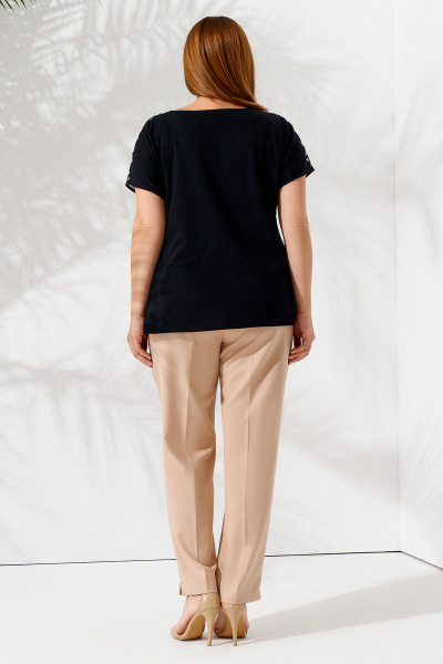 Блуза Панда 85540w черный - фото 3