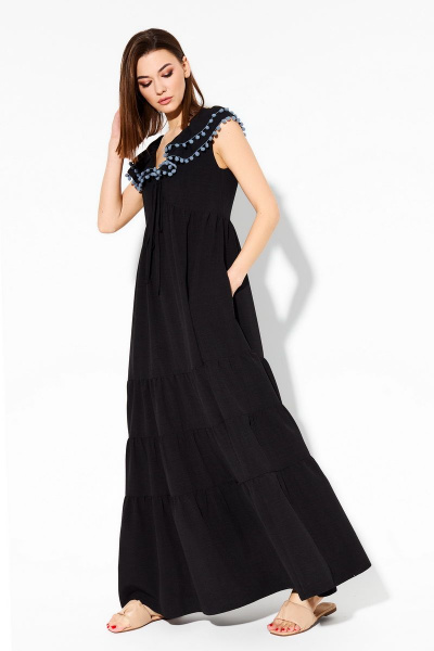 Платье DILIA 0620 черный - фото 3