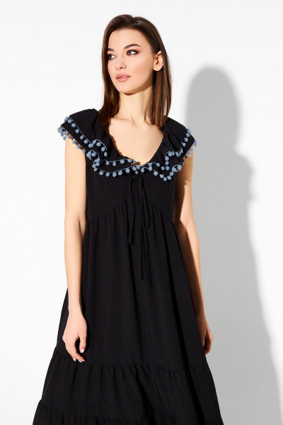 Платье DILIA 0620 черный - фото 2