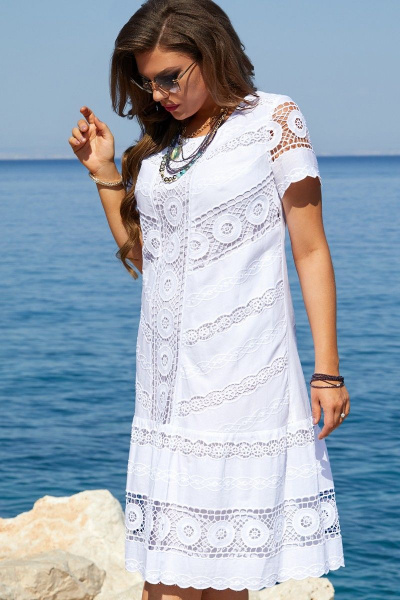 Платье Vittoria Queen 15313/1 белый - фото 2