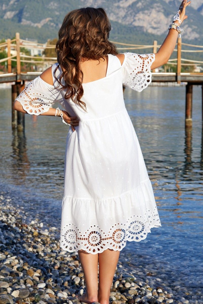 Платье Vittoria Queen 15193 белый - фото 4