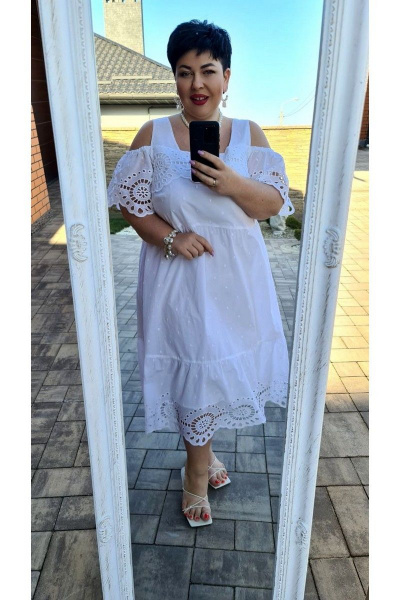 Платье Vittoria Queen 15193 белый - фото 5