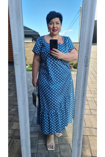 Платье Vittoria Queen 16013 горох - фото 5