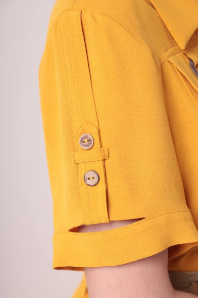 Платье Moda Versal П2298 горчица - фото 7