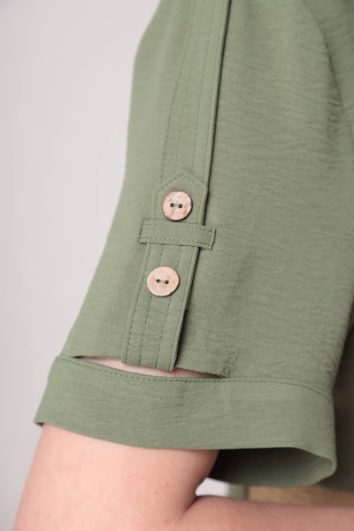 Платье Moda Versal П2298 хаки - фото 6