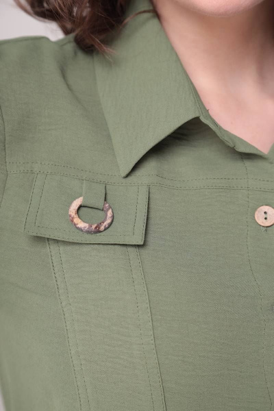 Платье Moda Versal П2298 хаки - фото 5