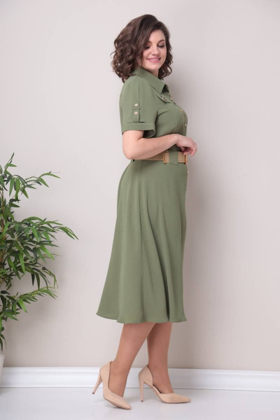Платье Moda Versal П2298 хаки - фото 2