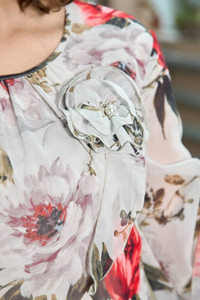 Платье Moda Versal П2338 молочный_коралл - фото 9