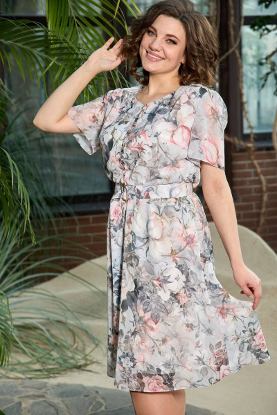 Платье Moda Versal П2386 молочный - фото 7