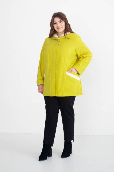Куртка демисезонная из плащевой ткани прямого силуэта Bugalux 191 164-яблоко - фото 5