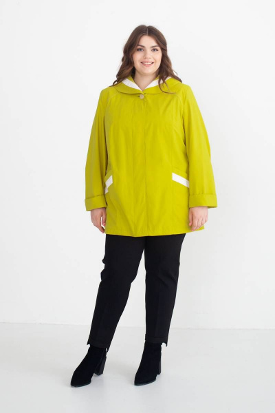 Куртка демисезонная из плащевой ткани прямого силуэта Bugalux 191 164-яблоко - фото 3