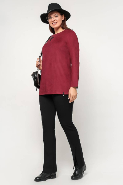 Джемпер La rouge 3197 бордо - фото 3