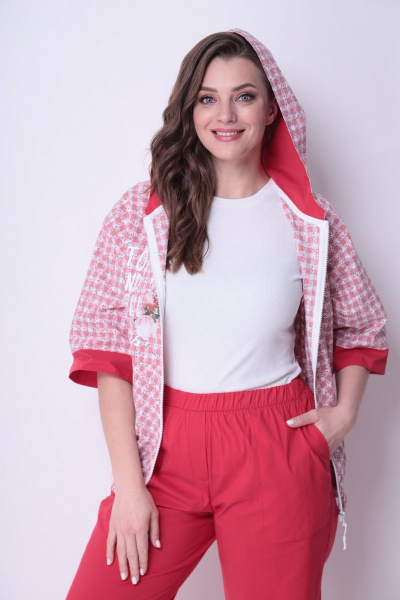 Брюки, жакет Michel chic 1295 розовый - фото 7