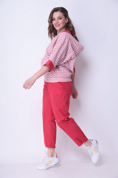 Брюки, жакет Michel chic 1295 розовый - фото 5