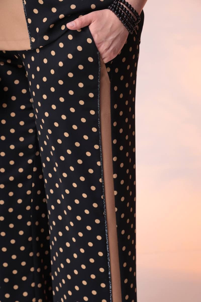 Блуза, брюки Romanovich Style 2-2376 черный/пудра - фото 7