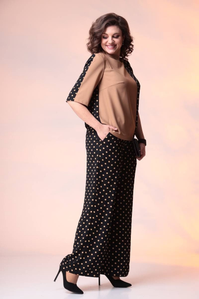 Блуза, брюки Romanovich Style 2-2376 черный/пудра - фото 3