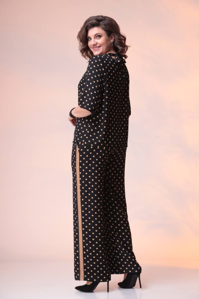 Блуза, брюки Romanovich Style 2-2376 черный/пудра - фото 4