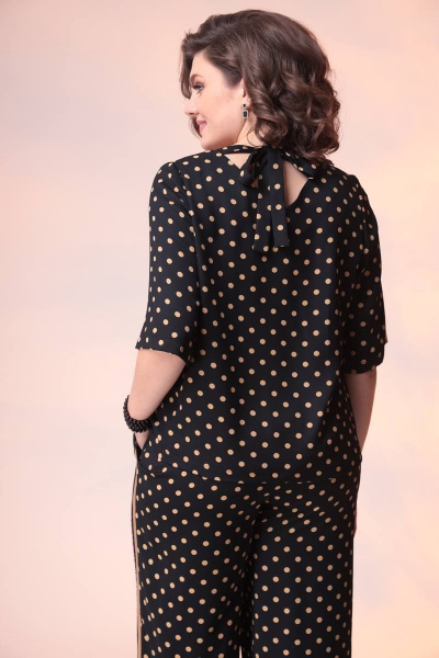 Блуза, брюки Romanovich Style 2-2376 черный/пудра - фото 6