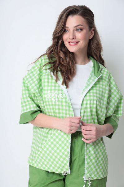 Брюки, жакет Michel chic 1295 зеленый - фото 3