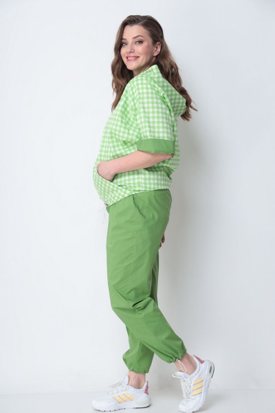 Брюки, жакет Michel chic 1295 зеленый - фото 6