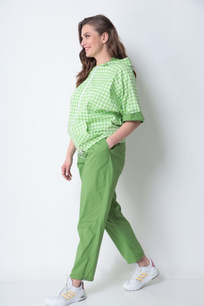 Брюки, жакет Michel chic 1295 зеленый - фото 5