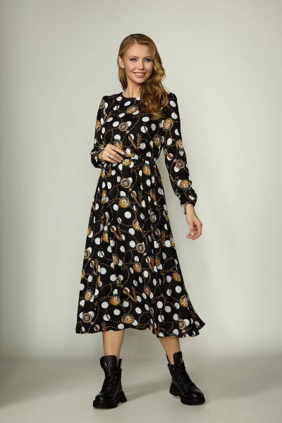 Летнее платье из штапеля с подрезами и сборками GlasiO 5849- - фото 1