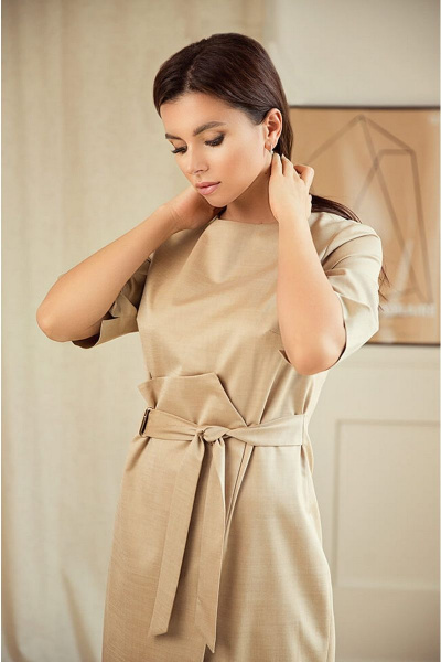 Платье Nelva 51178 золотистый - фото 4