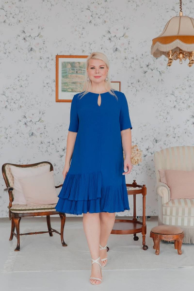 Платье ASV 2521 синий - фото 8
