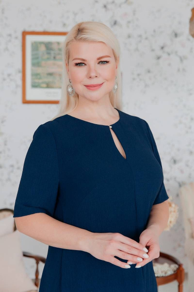 Платье ASV 2521 темно-синий - фото 3