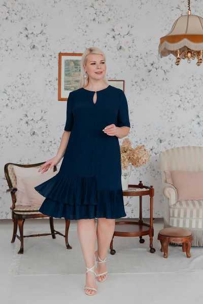 Платье ASV 2521 темно-синий - фото 6
