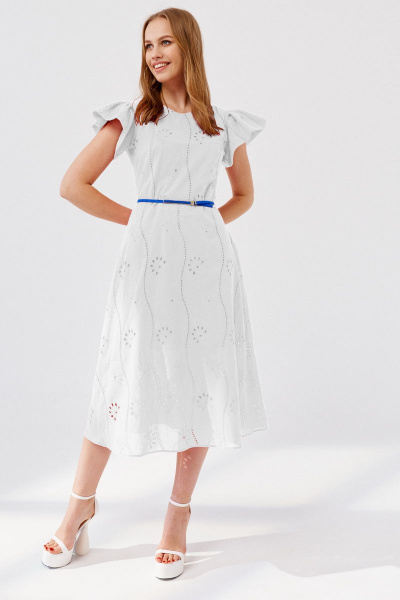 Платье ELLETTO 1894 белый - фото 1