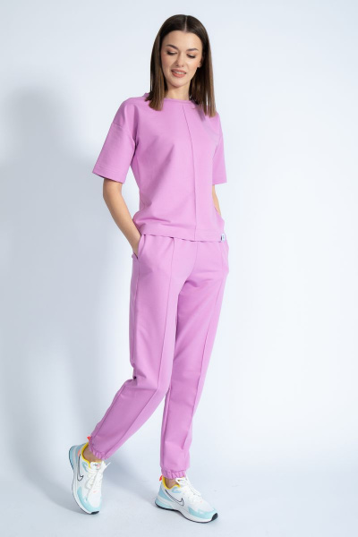 Брюки спортивные из трикотажа с кантом и карманами Kivviwear 4037.11 - фото 7