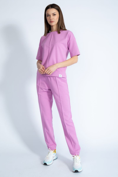 Брюки спортивные из трикотажа с кантом и карманами Kivviwear 4037.11 - фото 3