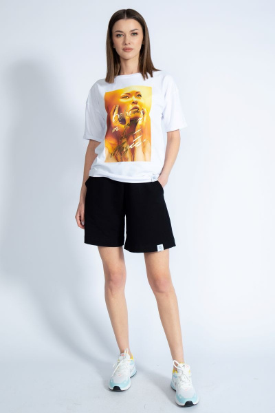 Круглогодичная футболка из трикотажа с золотым эффектом Kivviwear 4026.59 - фото 7