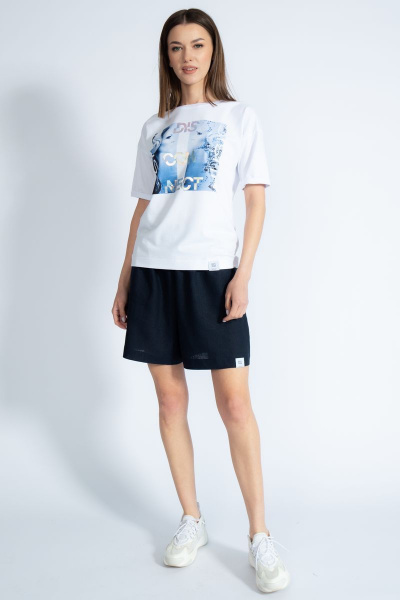 Футболка из хлопка с золотым эффектом и длинным рукавом Kivviwear 4026.45 - фото 4