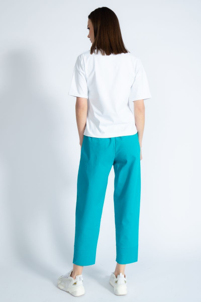 Футболка из хлопка с золотым принтом и длинным рукавом Kivviwear 4026.46 - фото 10