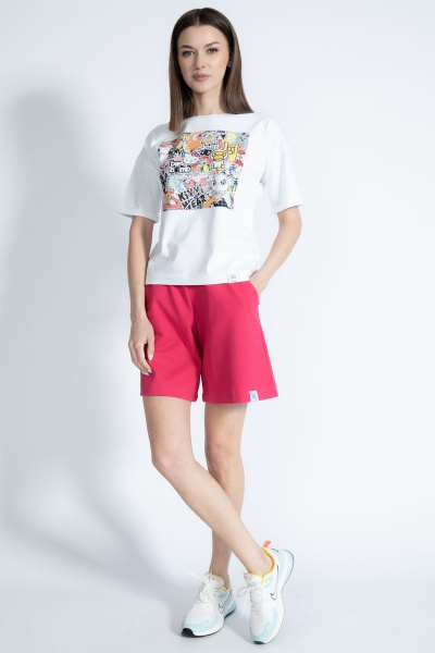 Футболка свободного кроя с золотым принтом Kivviwear 4026.56 - фото 7