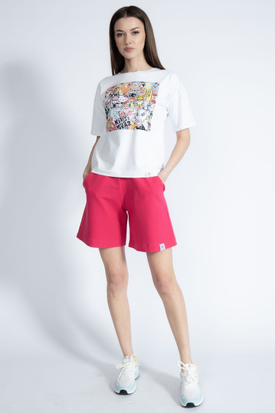 Футболка свободного кроя с золотым принтом Kivviwear 4026.56 - фото 2