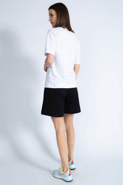 Футболка свободного кроя с золотым принтом для круглогодичной носки Kivviwear 4026.58 - фото 9