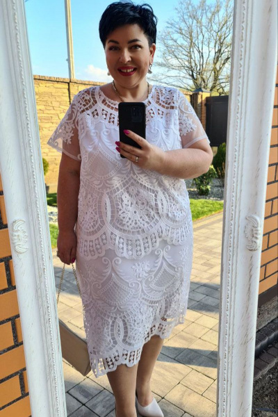 Платье Vittoria Queen 15383 белый - фото 4