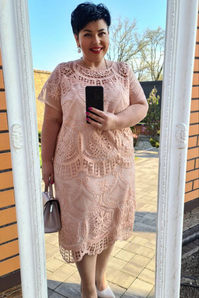 Платье Vittoria Queen 15383/1 пудрово-розовый - фото 4