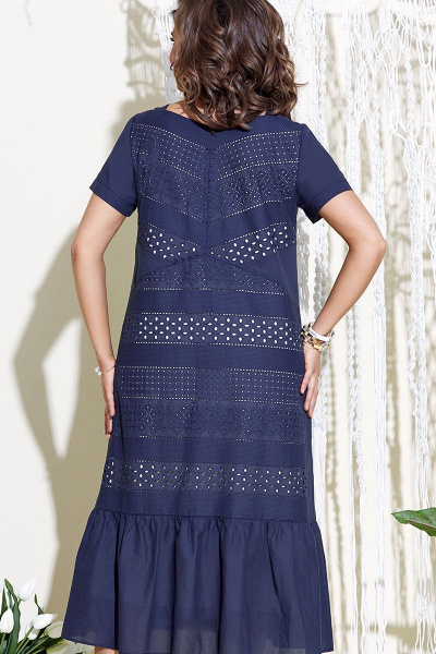 Платье Vittoria Queen 16353 темно-синий - фото 5
