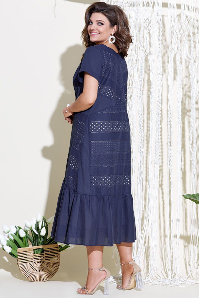 Платье Vittoria Queen 16353 темно-синий - фото 2