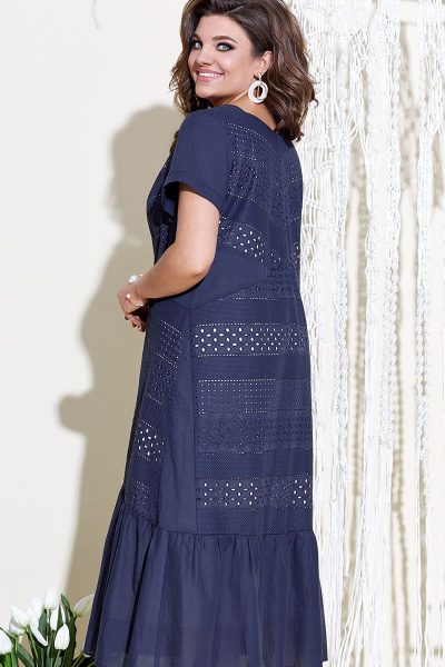 Платье Vittoria Queen 16353 темно-синий - фото 4