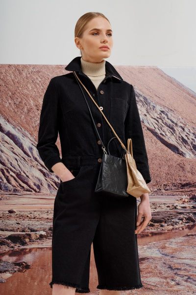 Джинсовый комбинезон на каждый день из хлопка BURVIN 8129-41 - фото 1