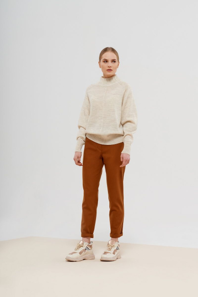 Брюки на каждый день из хлопка, демисезонные BURVIN 8268-11 - фото 1