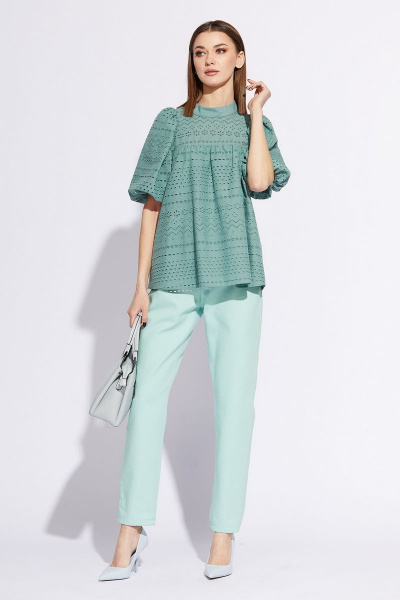 Блуза EOLA 2227 изумруд - фото 2