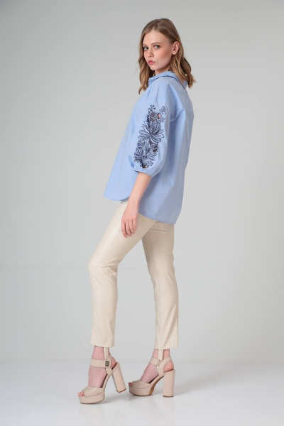 Блуза SandyNa 130431В голубой - фото 5