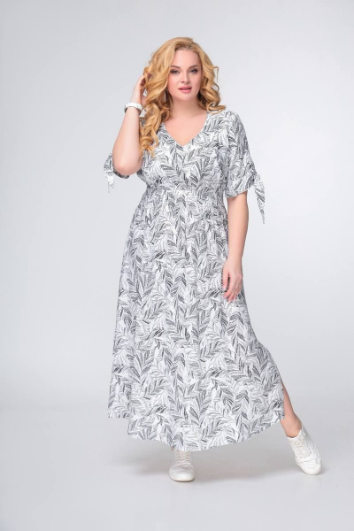Платье Swallow 469 белый_папоротник - фото 1