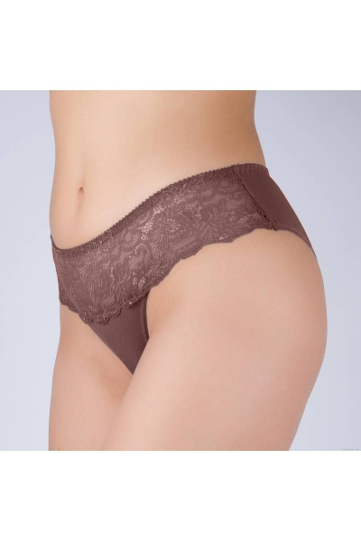 Трусы из трикотажного хлопка с кружевной отделкой Verally 1040-3 перец - фото 3